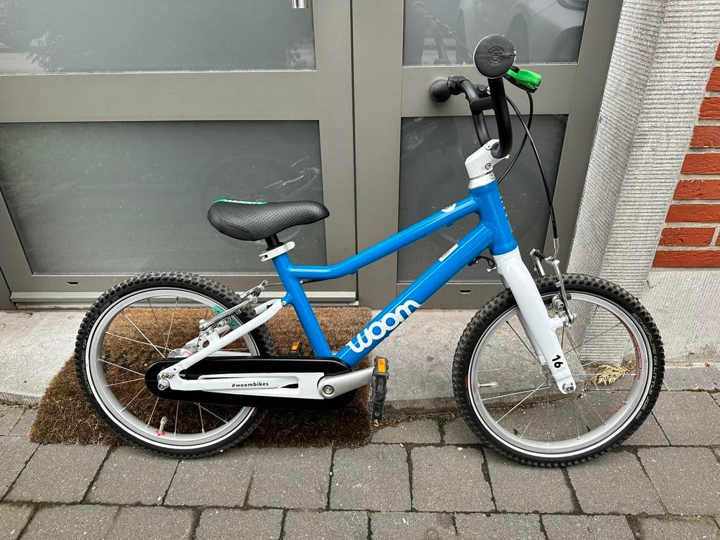 Woom 3 Kinderfiets Blauw / 16 inch, Fietsen en Brommers, Fietsen | Kinderfietsjes, Zo goed als nieuw, Ophalen
