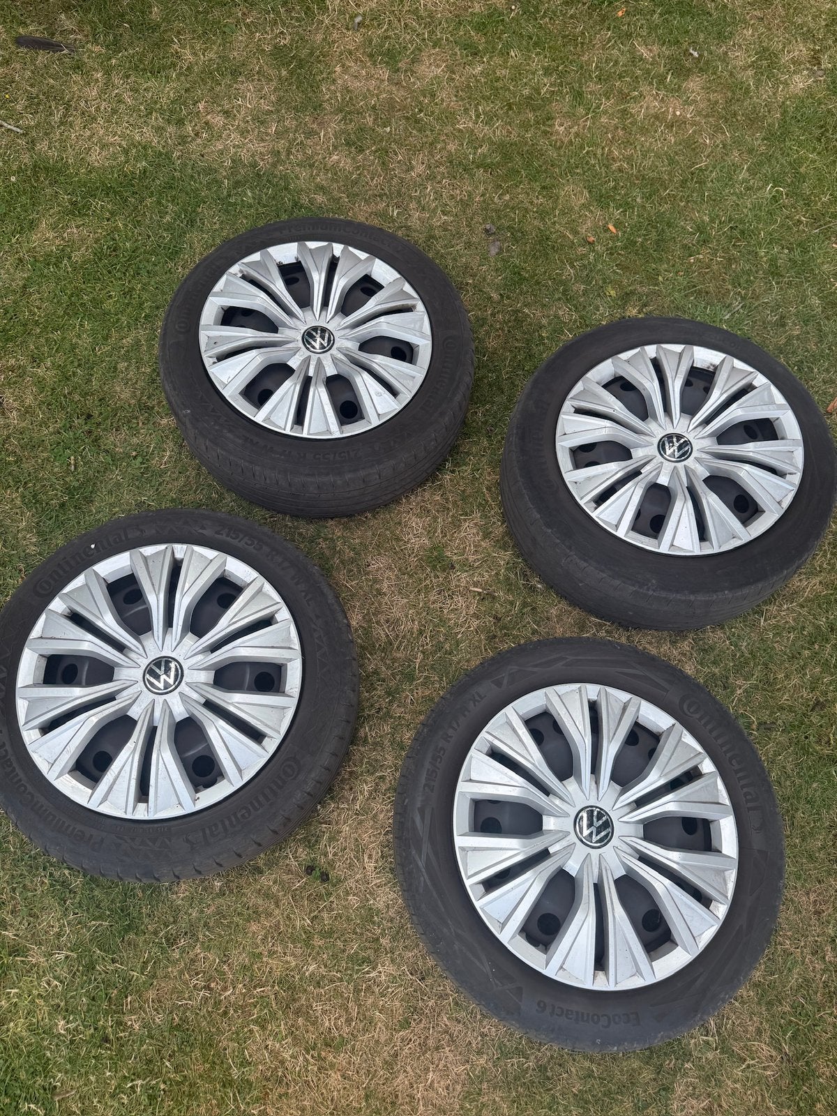 4 originele 17 inch volkswagen velgen - 5x112, Auto-onderdelen, Ophalen, 17 inch, Velg(en)