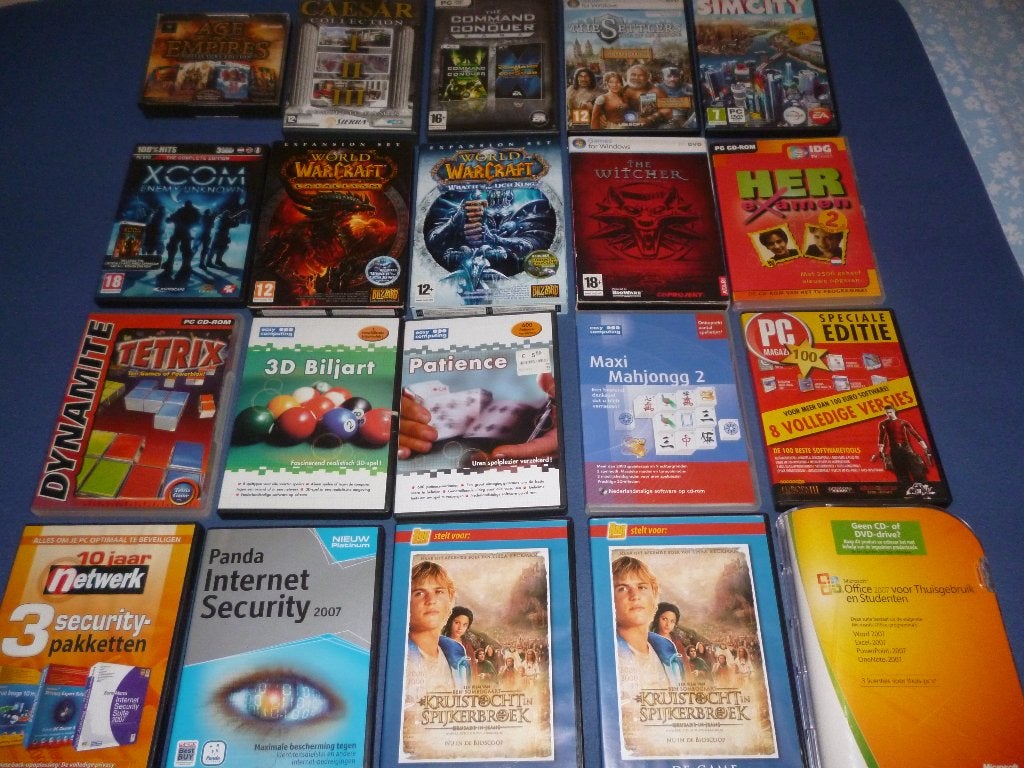 Lot pc games en software (20 stuks), Enlèvement