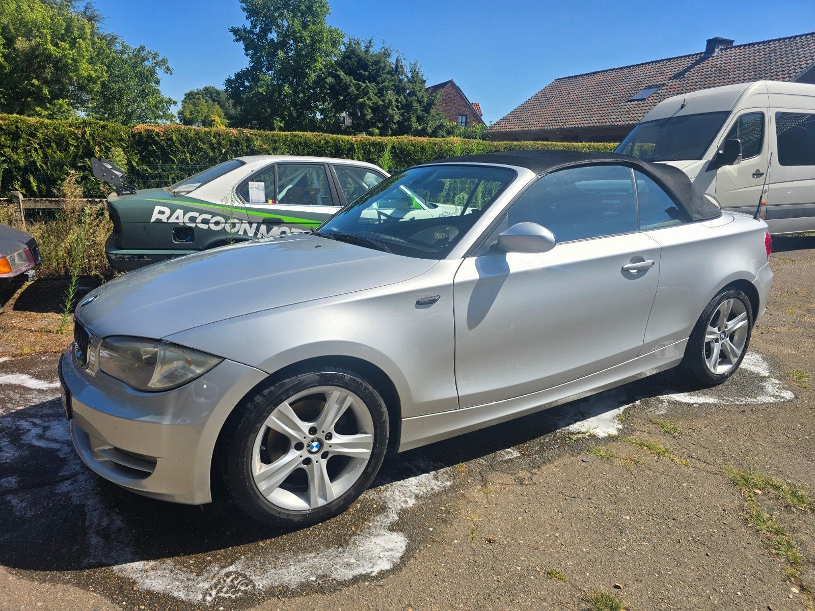 bmw 1 reeks cabrio 120i, Auto's, BMW, 4 zetels, 1995 cc, Zwart, Cabriolet