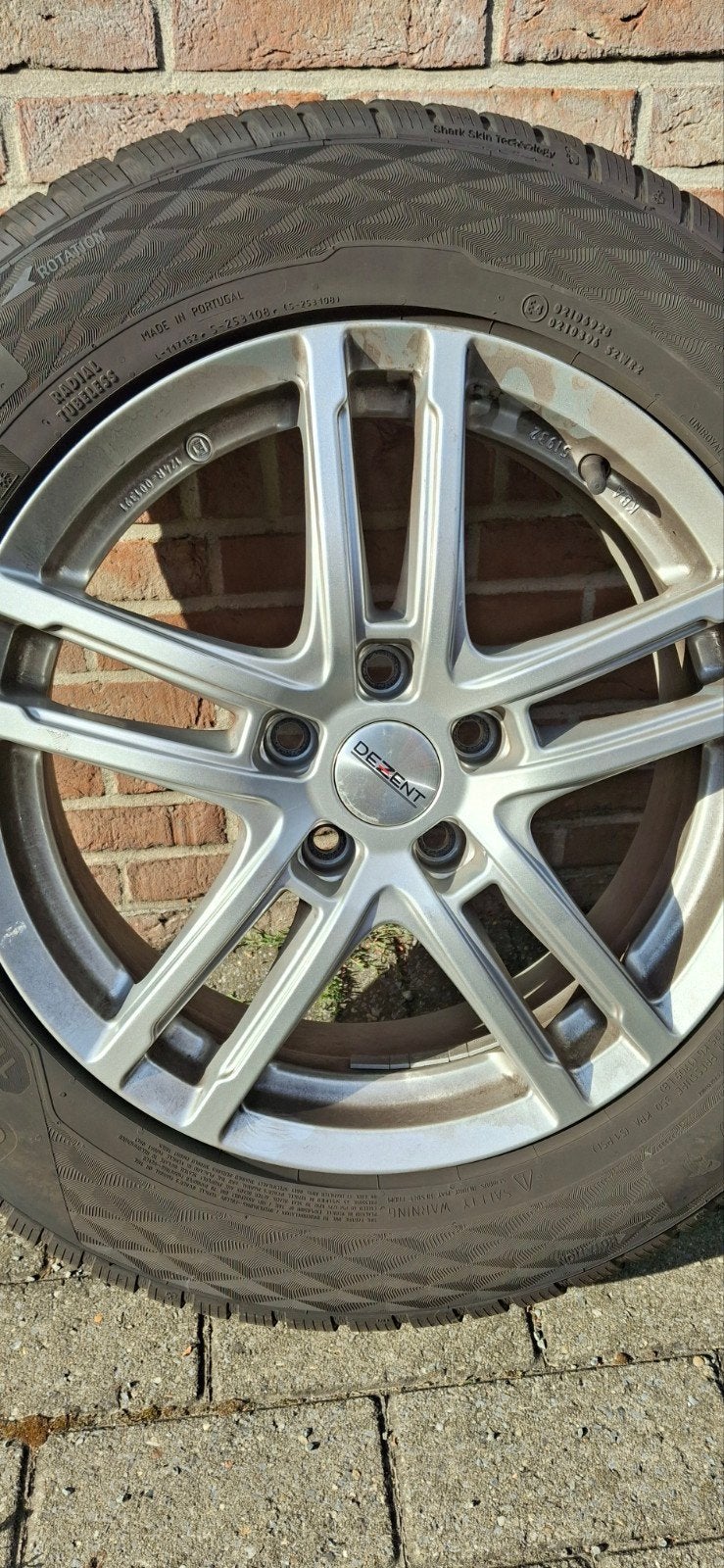 Velgen met Uniroyal winterbanden, Ophalen, Banden en Velgen, 17 inch, Winterbanden