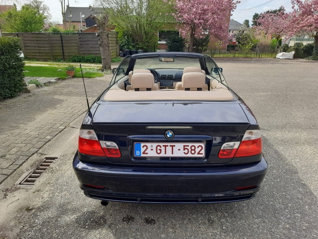 BMW E46 318CI Cabrio **63 000 km** Voiture belge**, Autos, Cuir, Achat, Beige, Capteur de stationnement