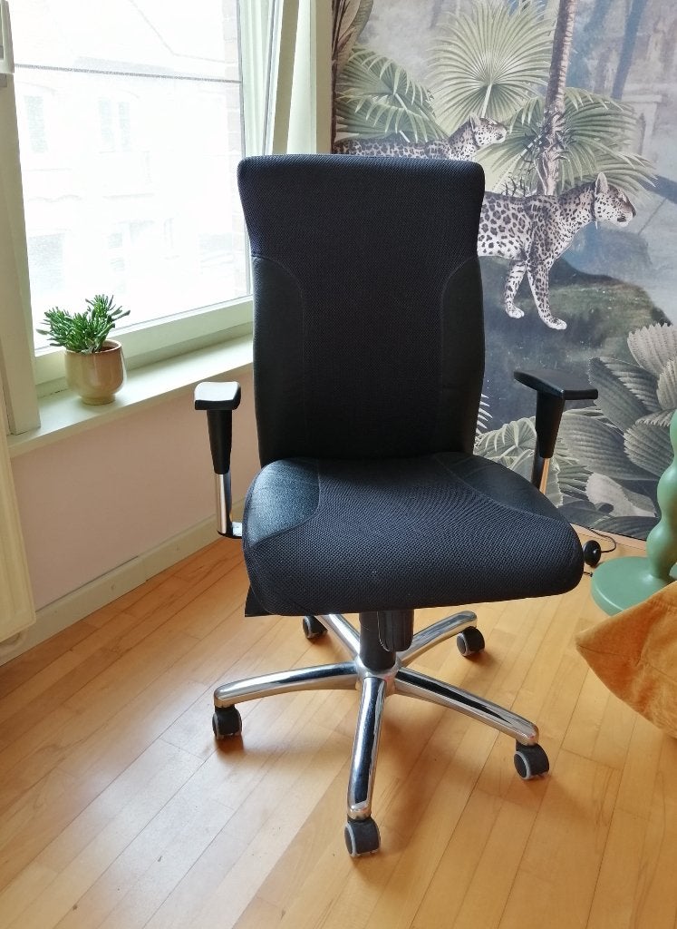 bureaustoel, Maison & Meubles, Chaises de bureau, Enlèvement, Comme neuf, Noir, Chaise de bureau