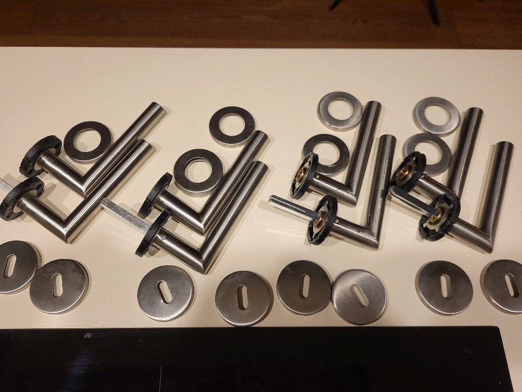 Inox deurklinken, Ophalen of Verzenden, Zo goed als nieuw, Inox