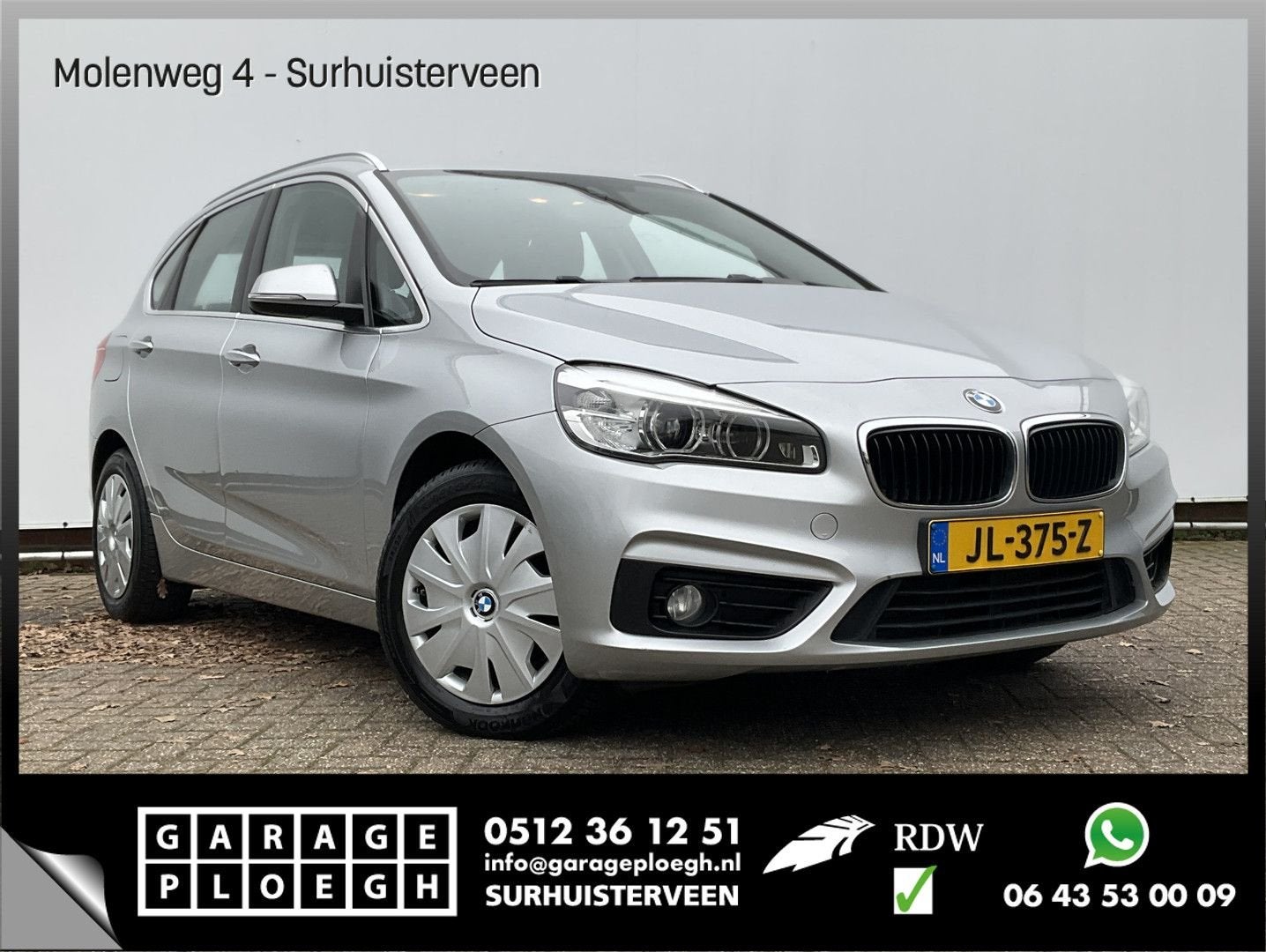 BMW 216 Active Tourer 2-serie 216D automatique Hoge zit / In, Autos, BMW, Argent ou Gris, Achat, Electronic Stability Program (ESP)
