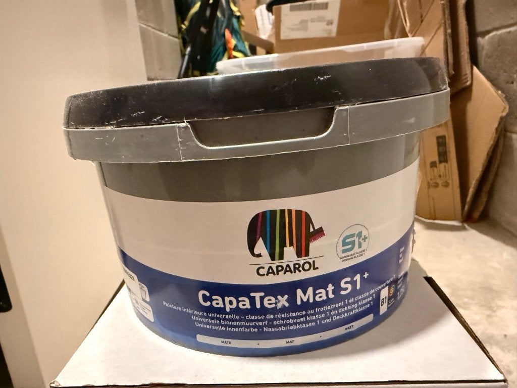 CapaTex Verf - Gebroken Wit Mat S1+ (RAL 9010), Ophalen, Gebruikt, Wit, Verf