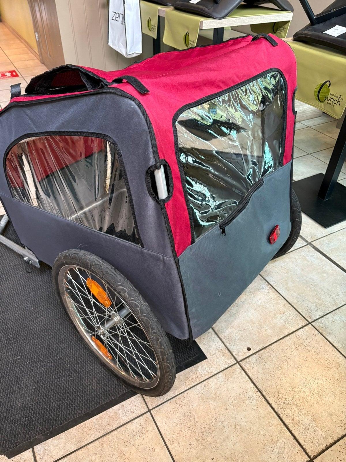 Hondenfietskar, Fietsen en Brommers, Fietsaccessoires | Aanhangwagens en Karren, Ophalen, Gebruikt, Opvouwbaar, 20 tot 40 kg