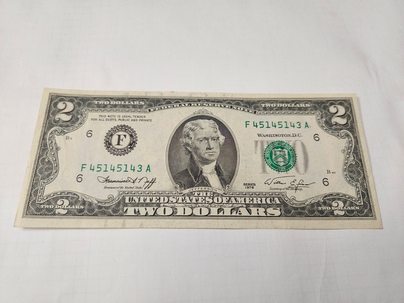2 dollars USA année 1976 en bon état, Timbres & Monnaies, Billets de banque | Amérique, Enlèvement ou Envoi, Amérique du Nord