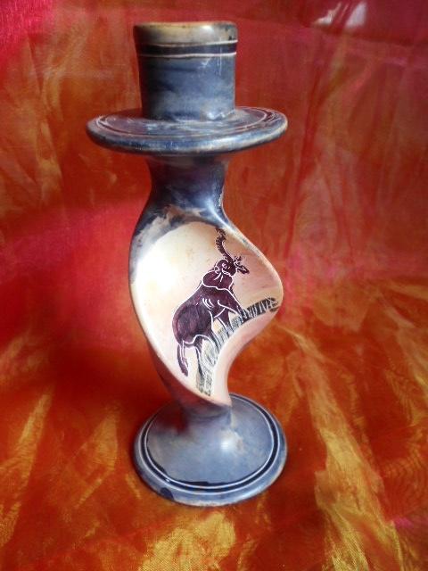 kenya, chandelier et coupe en stéatite, intact, Antiquités & Art, Art | Art non-occidental, Enlèvement ou Envoi