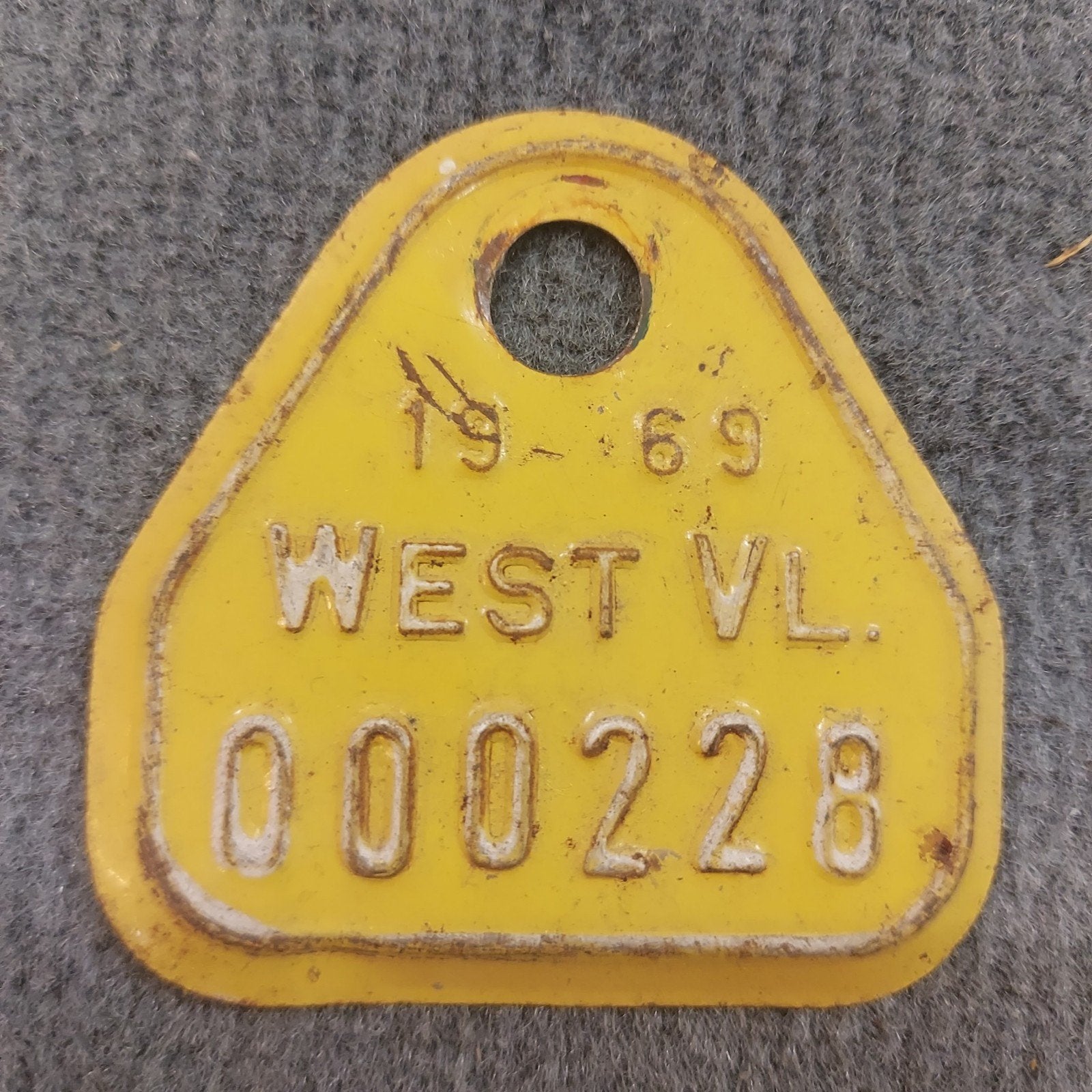 plaque West Vlaanderen 1969, Collections, Enlèvement ou Envoi