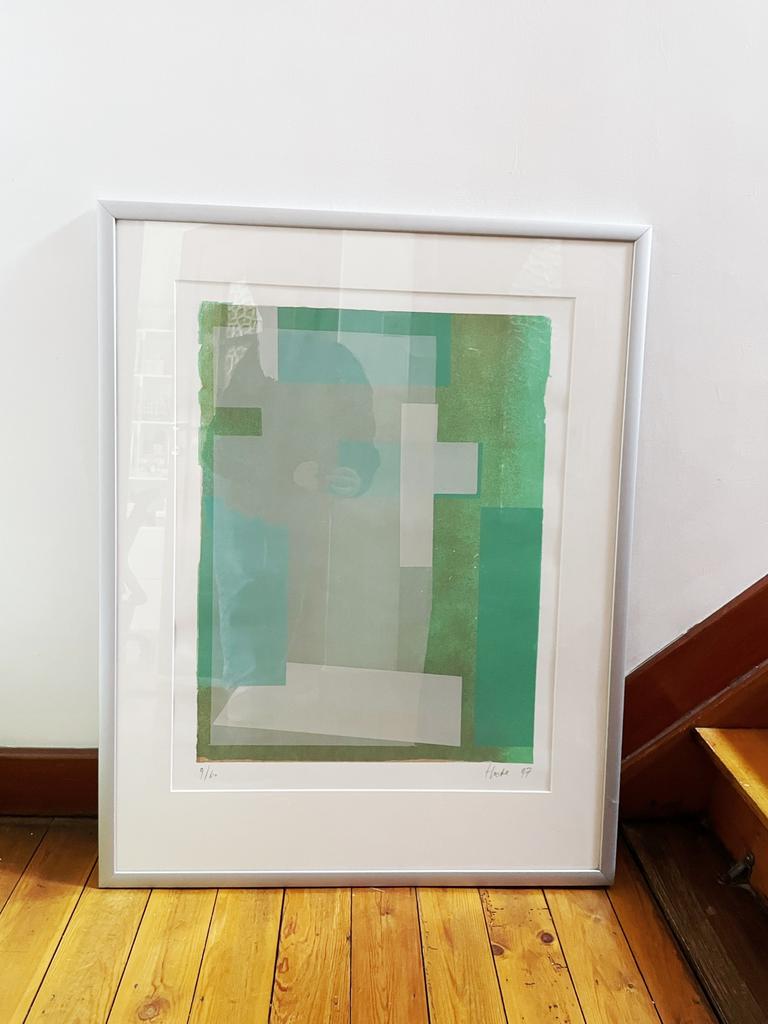 Grote Litho luc hoekx in kader, Antiek en Kunst, Kunst | Litho's en Zeefdrukken, Ophalen of Verzenden