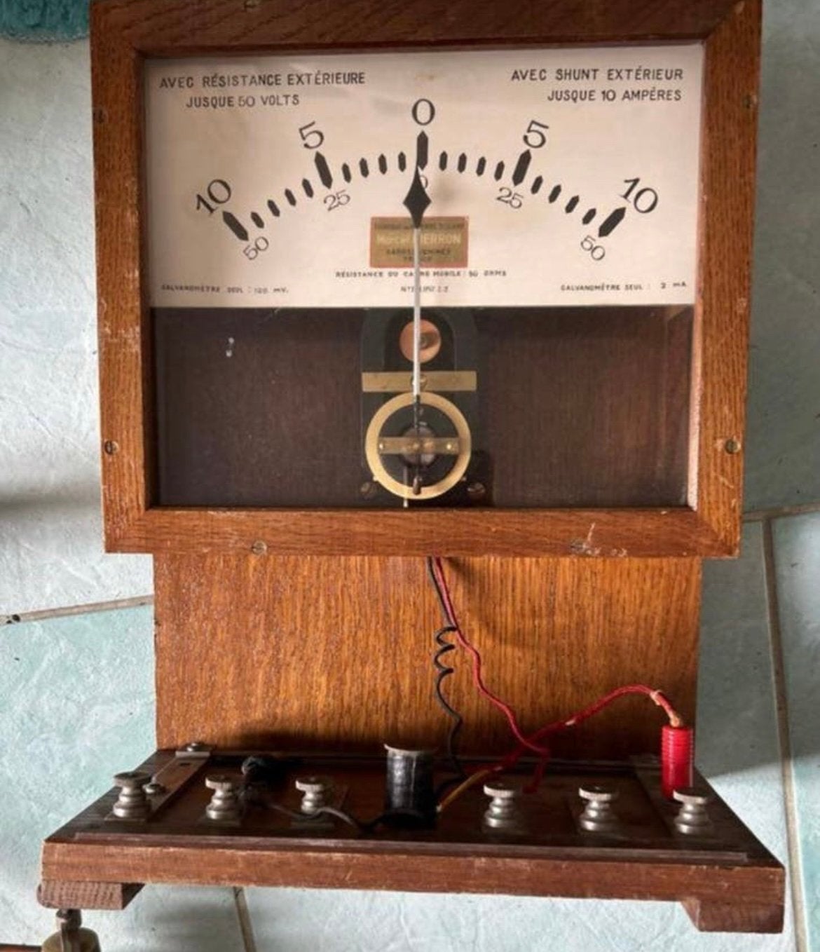 Oude galvanometer, Antiek en Kunst, Antiek | Gereedschap en Instrumenten, Ophalen