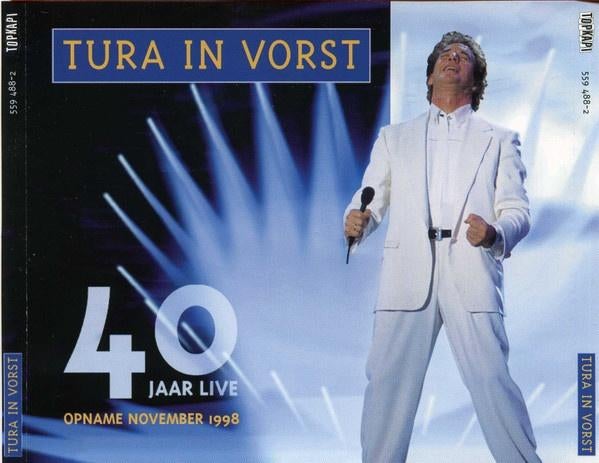 Will Tura - Tura in Vorst - 40 Jaar Live (2CD), Cd's en Dvd's, Ophalen of Verzenden, Rock
