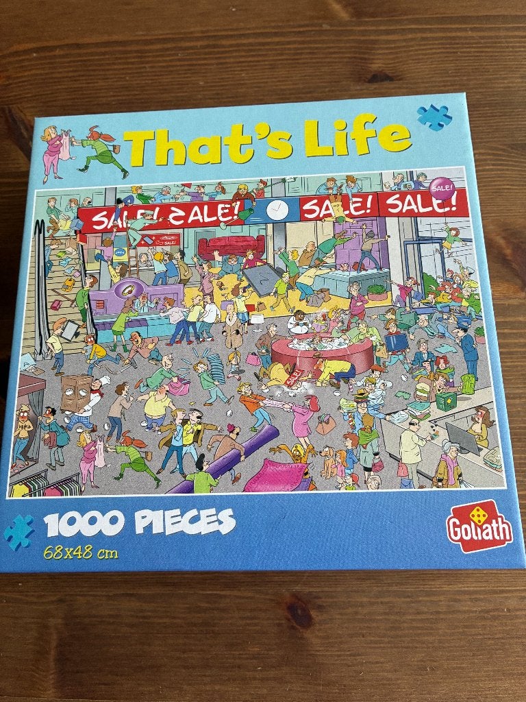 Puzzel van 1000 stukjes: That's Life — Uitverkoop!, Hobby en Vrije tijd, Ophalen of Verzenden, 500 t/m 1500 stukjes, Nieuw, Legpuzzel
