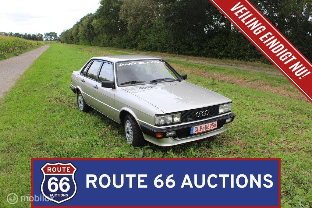 Audi 80 quattro | 1983 | Route 66 Auctions, Auto's, Zwart, Bedrijf, Handgeschakeld, Audi