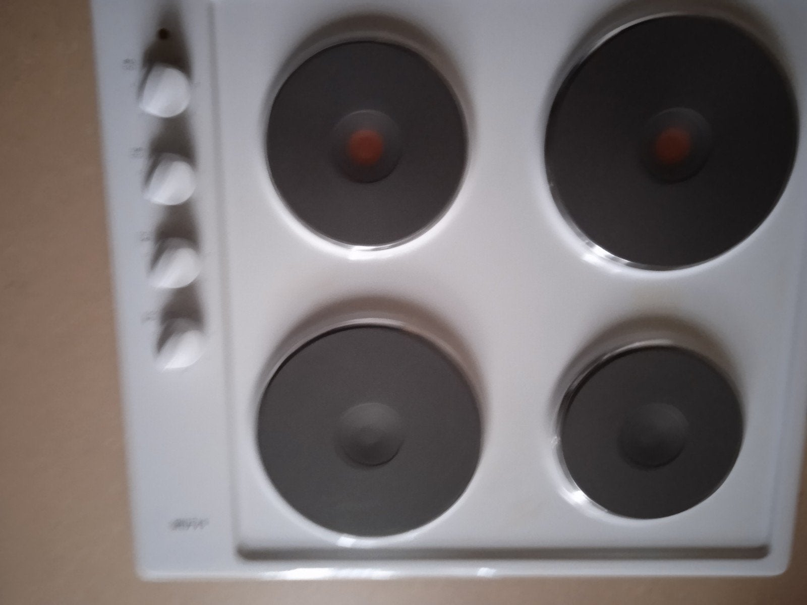 Elect.inbouw kookplaat 4 platen wit, Elektronische apparatuur, Kookplaten, Ophalen, Inbouw
