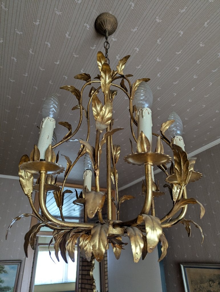 Luster verguld., Ophalen, Gebruikt