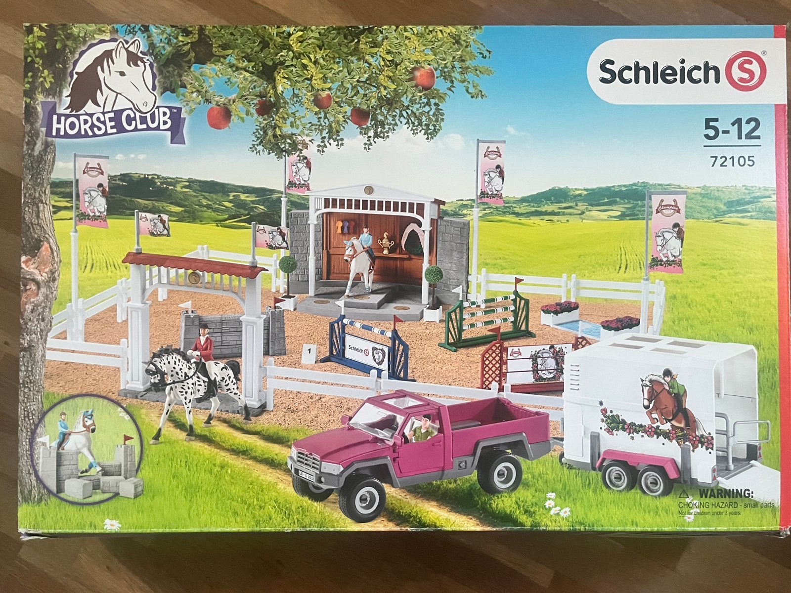 Schleich Horse Club 72105 Grote toernooi pick-up aanhanger, Enlèvement ou Envoi, Comme neuf, Garçon ou Fille