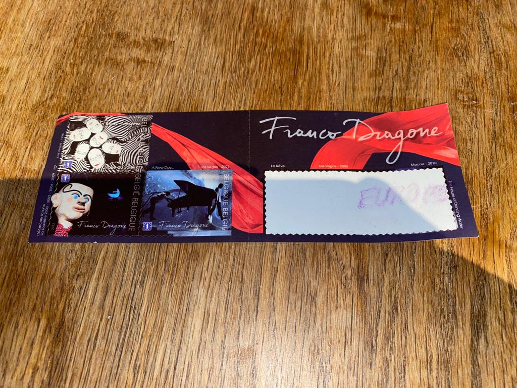 Feuillet de 3 Timbres-poste Franco Dragone Cirque du soleil, Envoi, Comme neuf