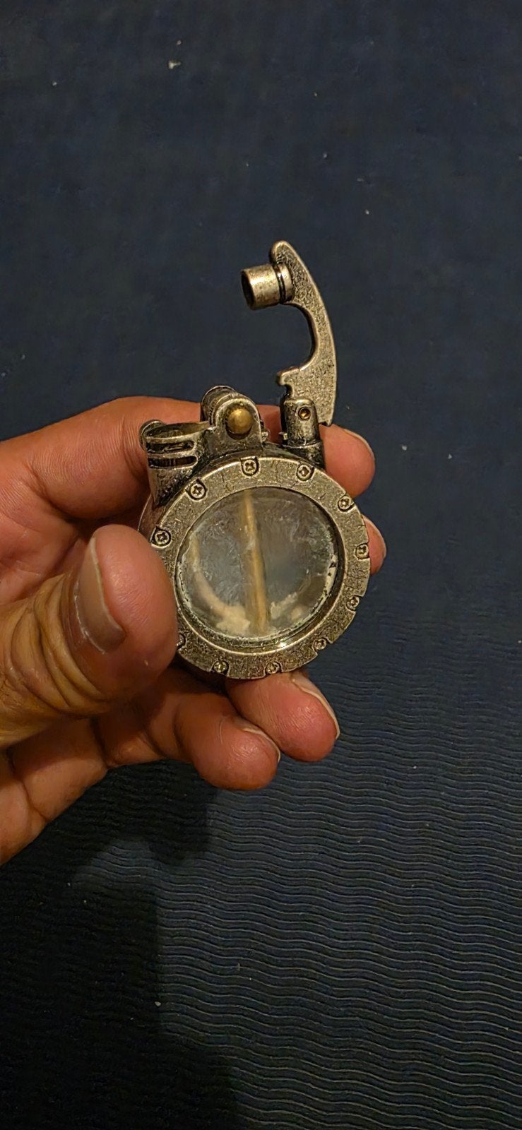 Vintage Steampunk Transparante Benzine Aansteker, Ophalen