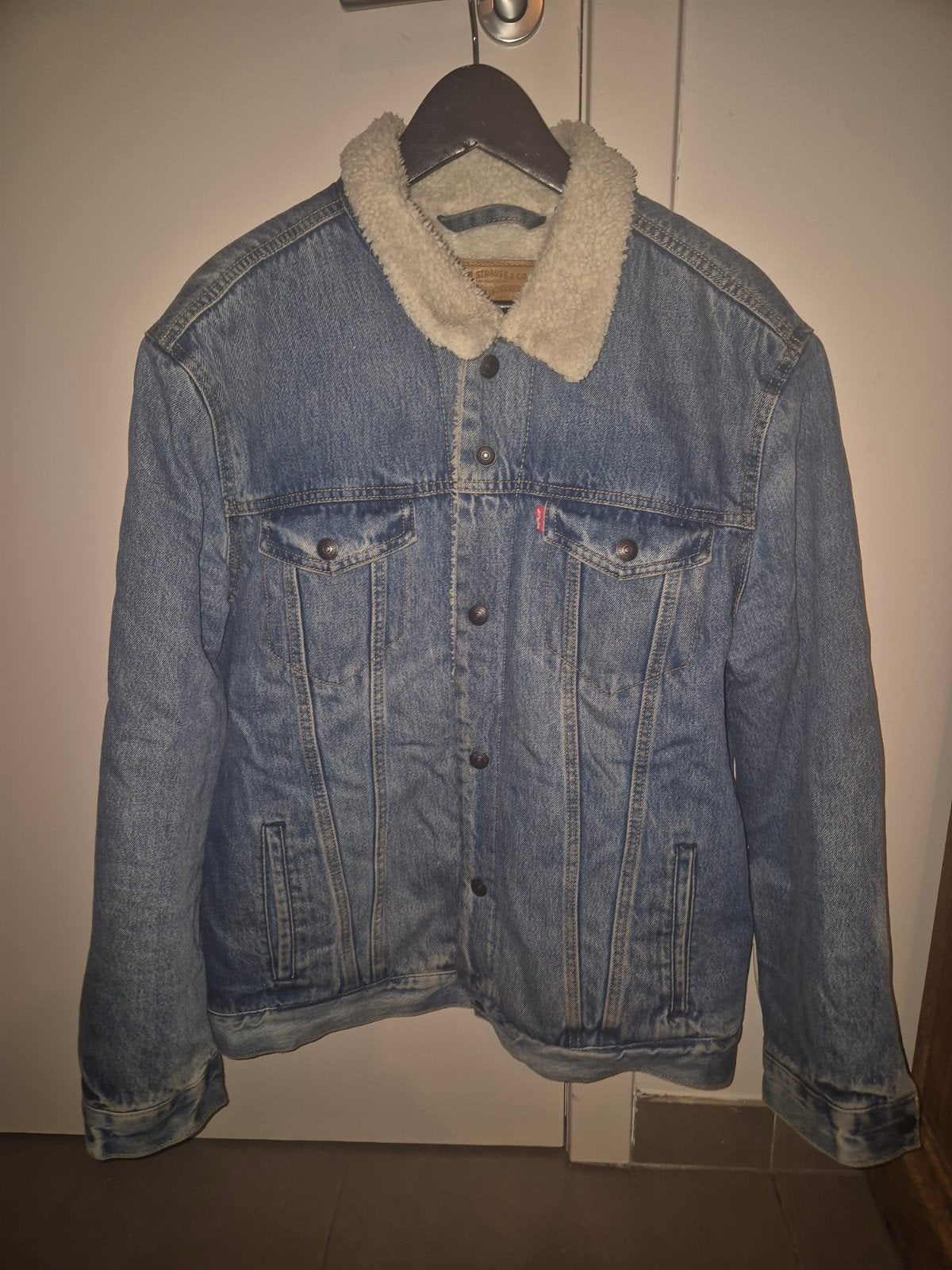 3 Levi's sherpa truckers jackets, Ophalen, Levi's, Blauw, Maat 56/58 (XL)