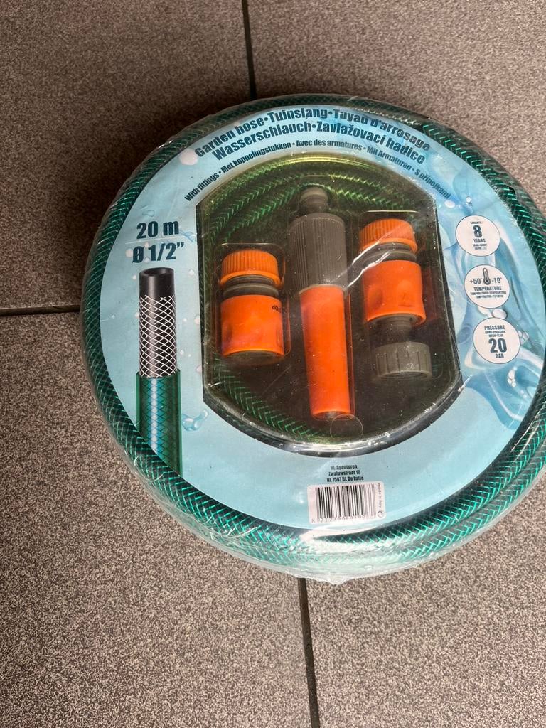 Tuinslang 20 meter, Tuin en Terras, Tuinslangen, Ophalen of Verzenden, Zo goed als nieuw, Tuinslang