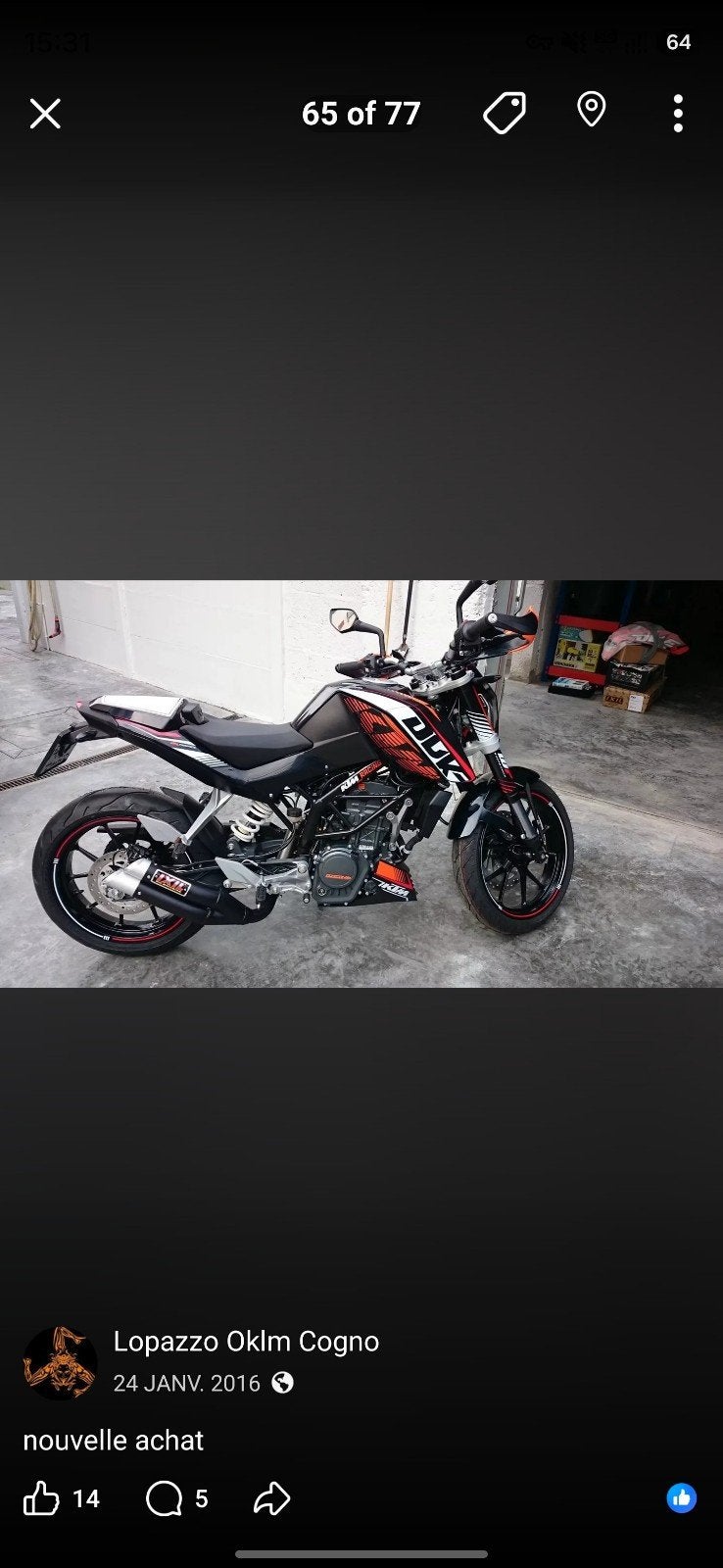 ktm duke 125, Motos, Particulier