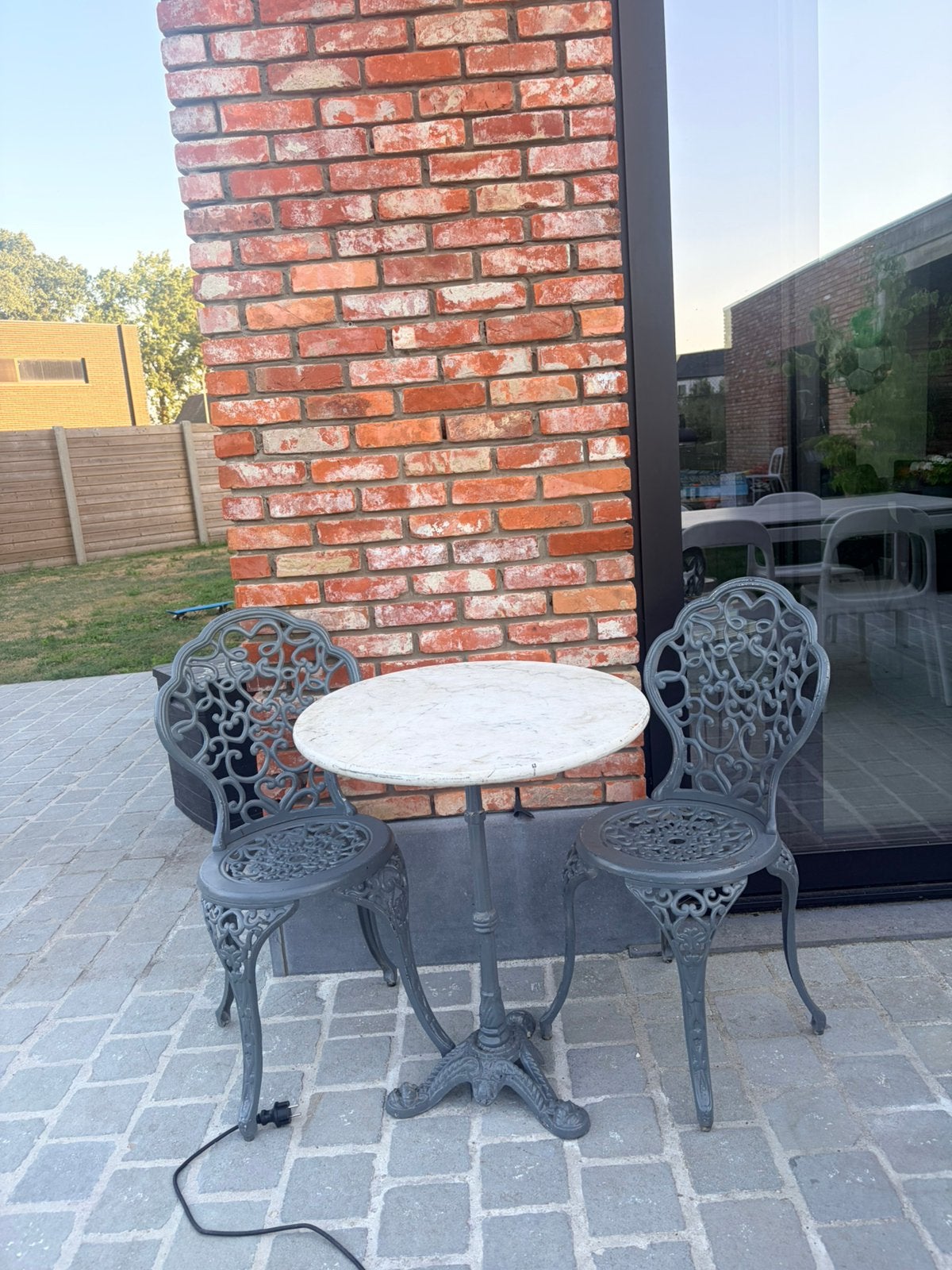Bistro set tuinset, Ophalen, Gebruikt, Tuinset