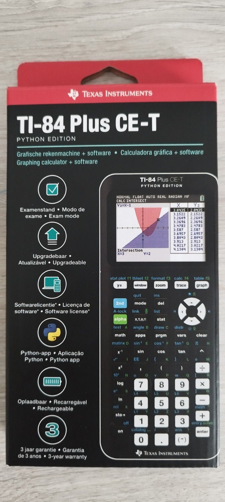 Texas Instruments TI-84 Plus CE-T Python Edition - Nieuw in, Ophalen of Verzenden, Grafische rekenmachine, Nieuw