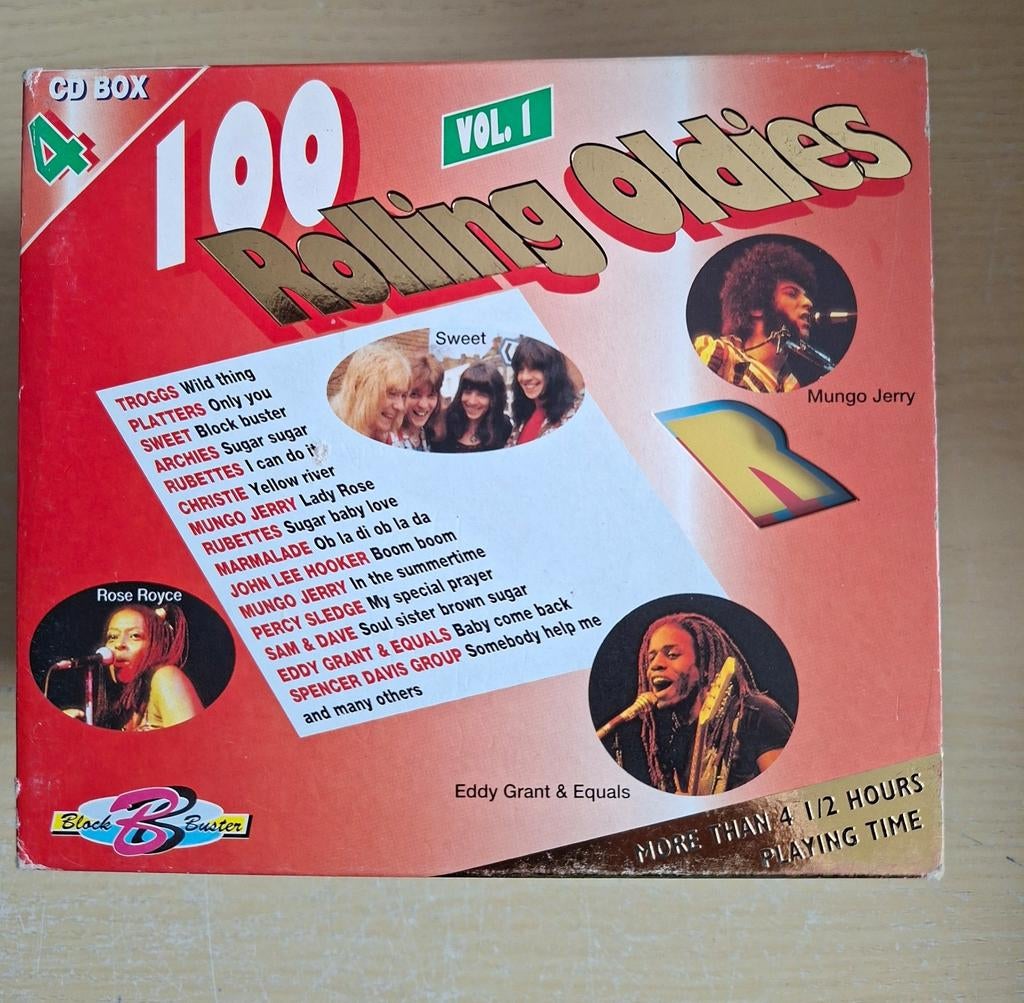 Boîte de 4 CD. 100 Rolling Oldies. Volume 1, CD & DVD, CD | Compilations, Enlèvement ou Envoi