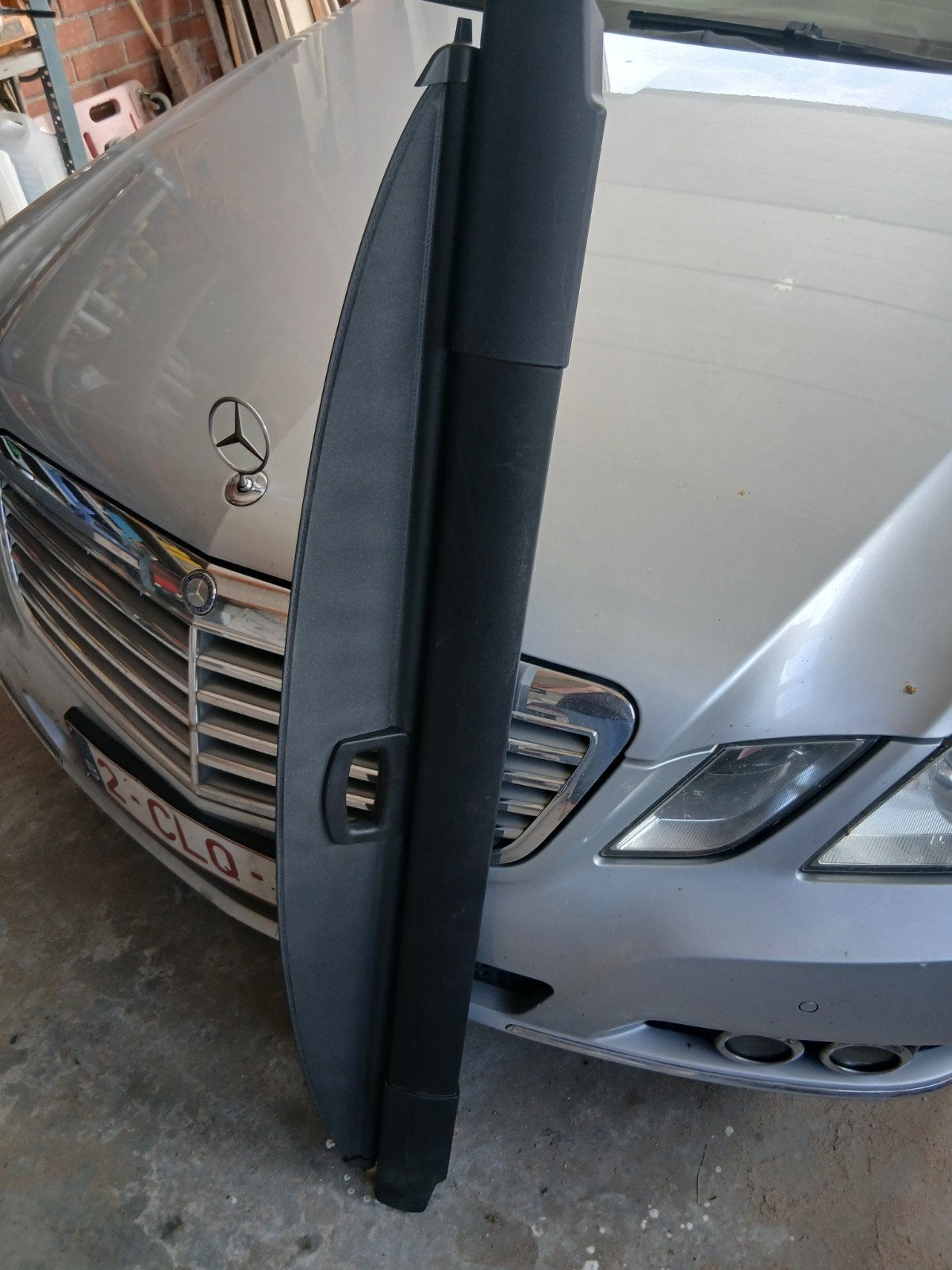 mercedes glk rolgordijn, Ophalen