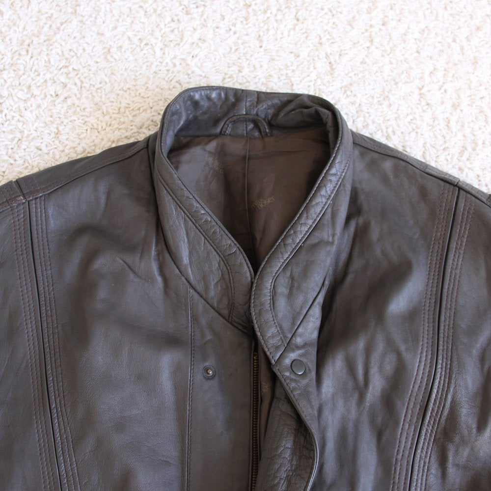 Veste vintage en cuir pour hommes 286* (taille 52) €70, -, Autres couleurs, Vintage, Envoi, Taille 52/54 (L)