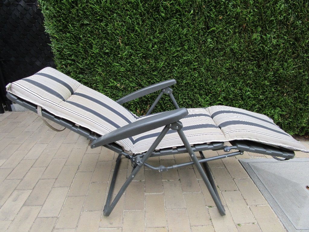 Tuinstoel, ligstoel, vouwstoel, Tuin en Terras, Tuinstoelen, Gebruikt, Plastic, Inklapbaar, Verstelbaar, Ophalen