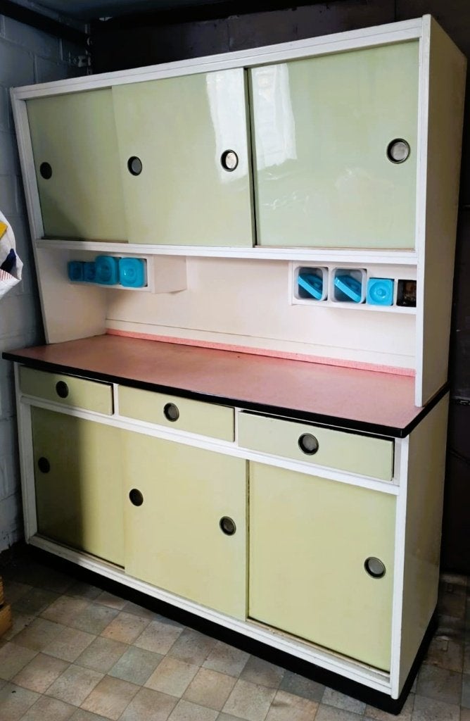 Authentique buffet de cuisine vintage années 70/80, Maison & Meubles, Avec tiroir(s), 25 à 50 cm, 100 à 150 cm, Utilisé