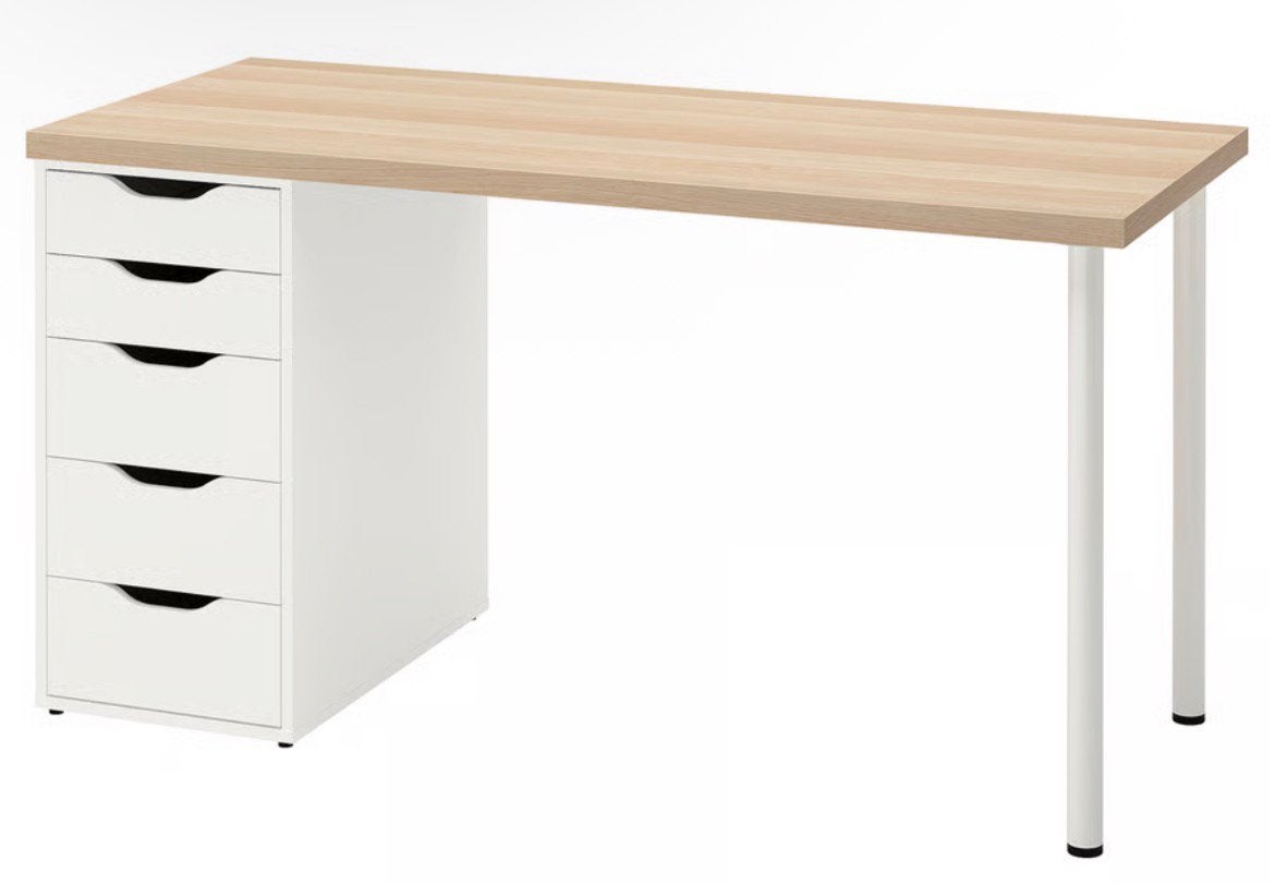 IKEA LAGKAPTEN / ALEX bureau, Ophalen, Zo goed als nieuw, IKEA, Wit