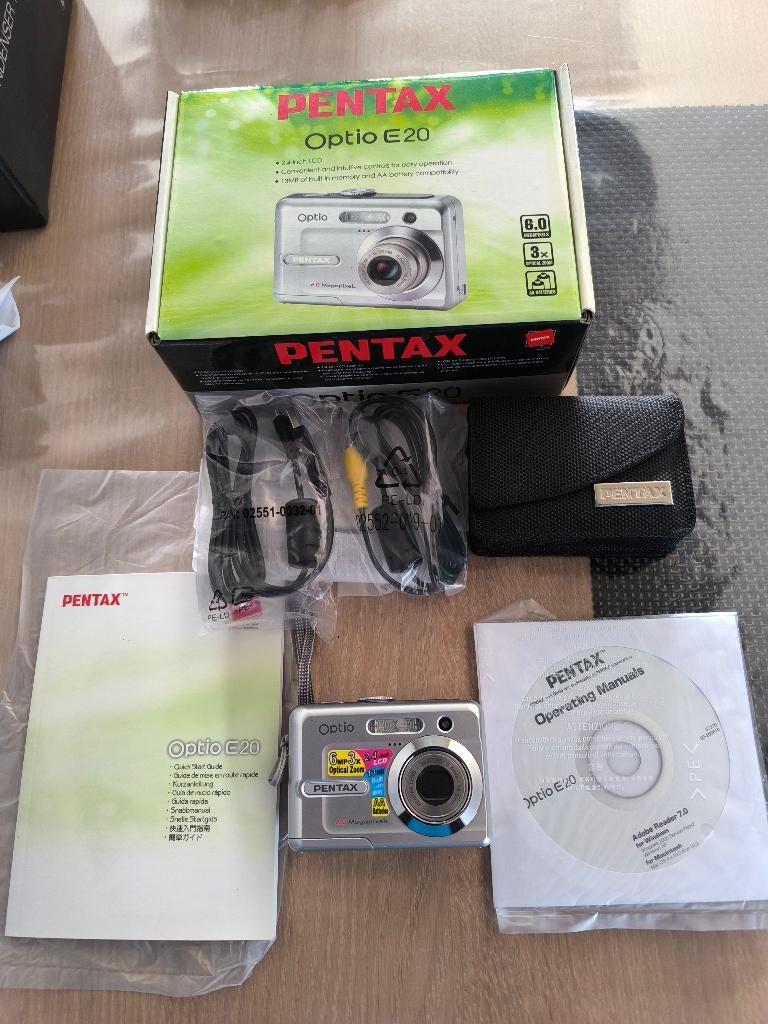 Appareil photos  numérique Pentax E20, TV, Hi-fi & Vidéo, Appareils photo numériques, Moins de 4 fois, 6 Mégapixel, Compact, Comme neuf