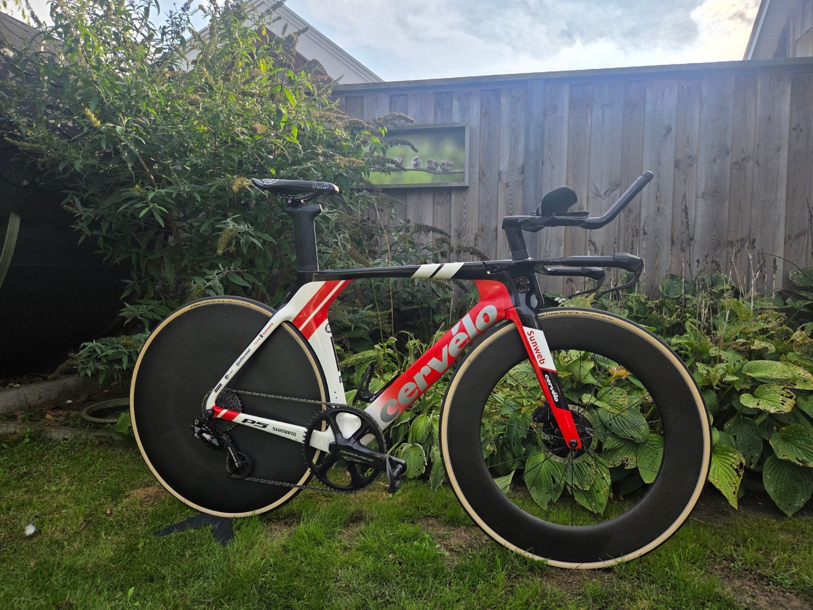 Cervelo P5 54cm dura ace di2 12 speed disc + tt wielen, Overige merken, 28 inch, Gebruikt, Carbon