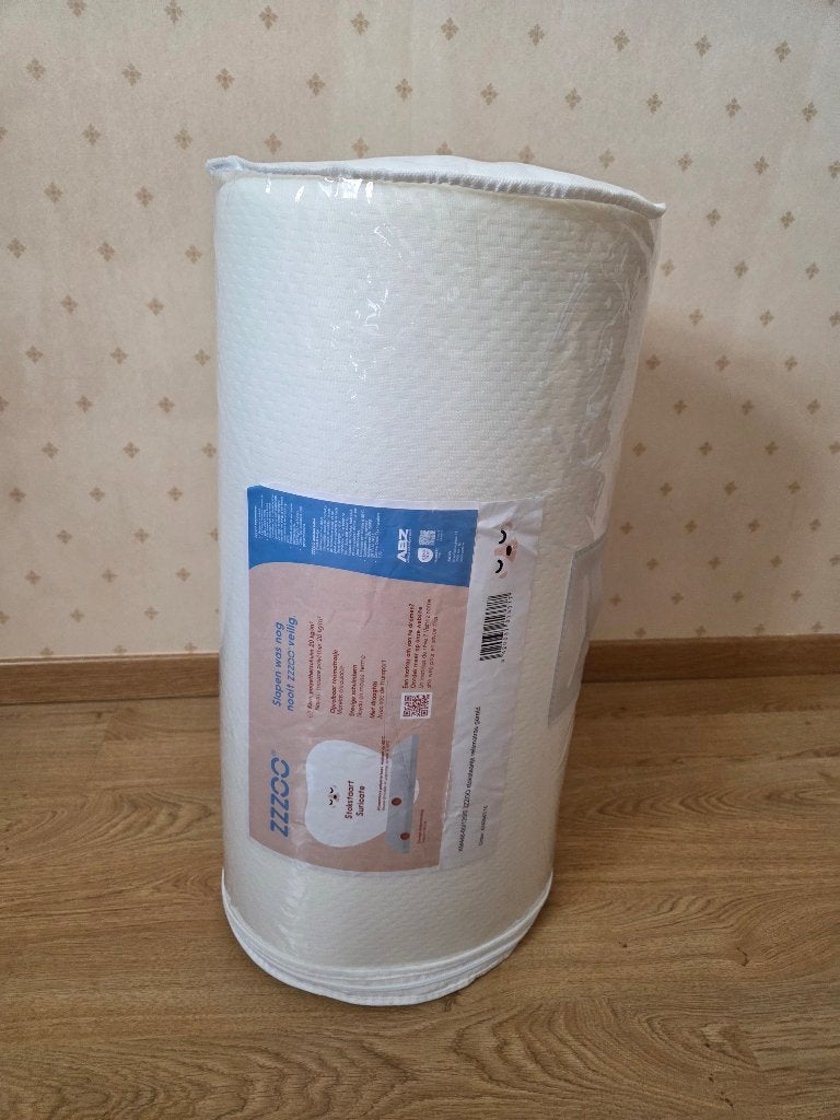 Wit oprolbaar reismatrasje van ZZZOO, 60 cm x 120 cm. NIEUW, Ophalen, Nieuw, 120 cm