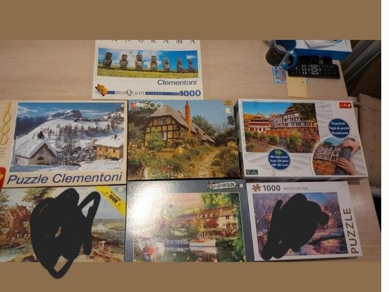 Verschillende complete puzzels, Ophalen
