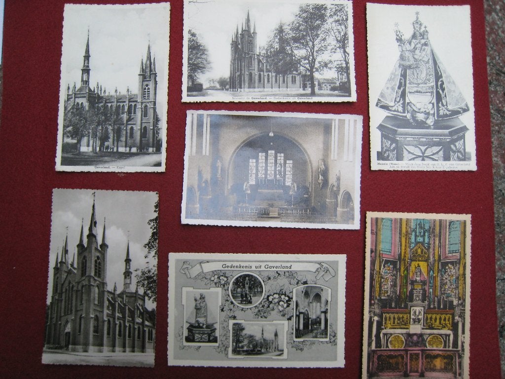 postkaarten Melsele -Gaverland -Beveren Oost -Vlaanderen x 7, Verzamelen, Verzenden, 1940 tot 1960, Ongelopen, Oost-Vlaanderen