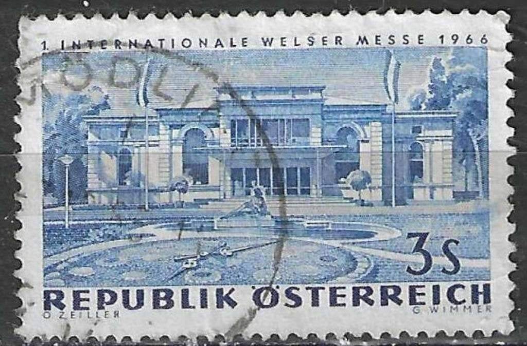 Autriche 1966 - Yvert 1050 - Foire commerciale de Wels (ST), Timbres & Monnaies, Timbres | Europe | Autriche, Envoi, Affranchi