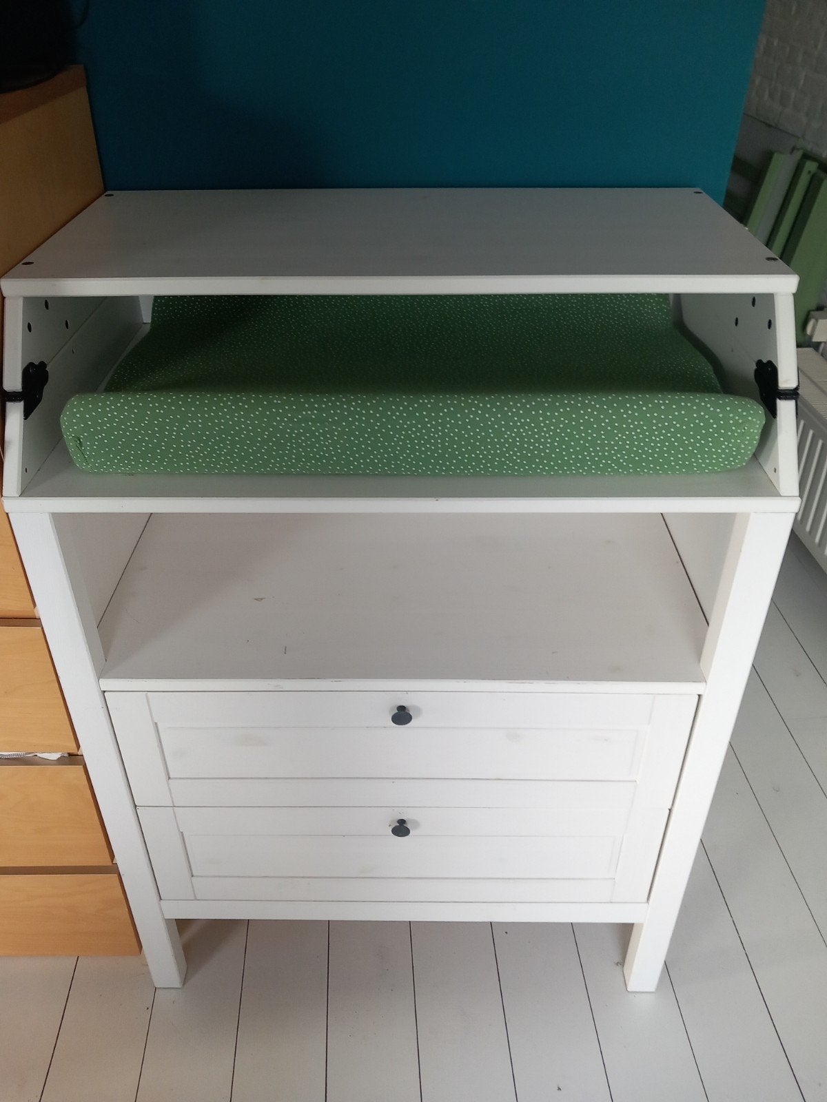 Witte plooibare commode, Huis en Inrichting, Ophalen, Gebruikt