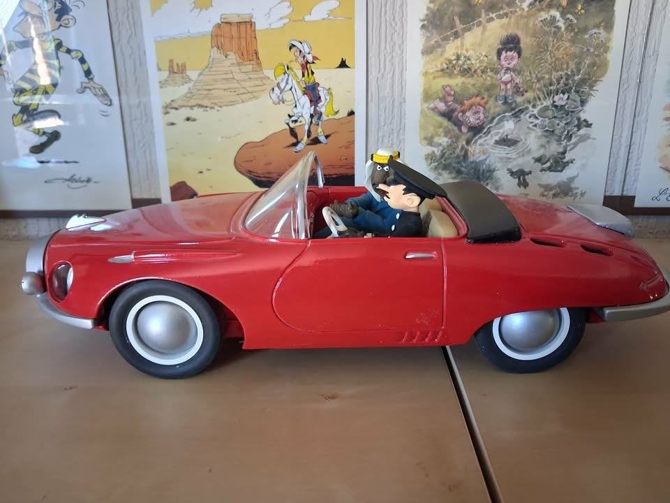Turbotraction version 1, Aroutcheff (Spirou) N et signée, Collections, Enlèvement ou Envoi, Gaston ou Spirou, Statue ou Figurine