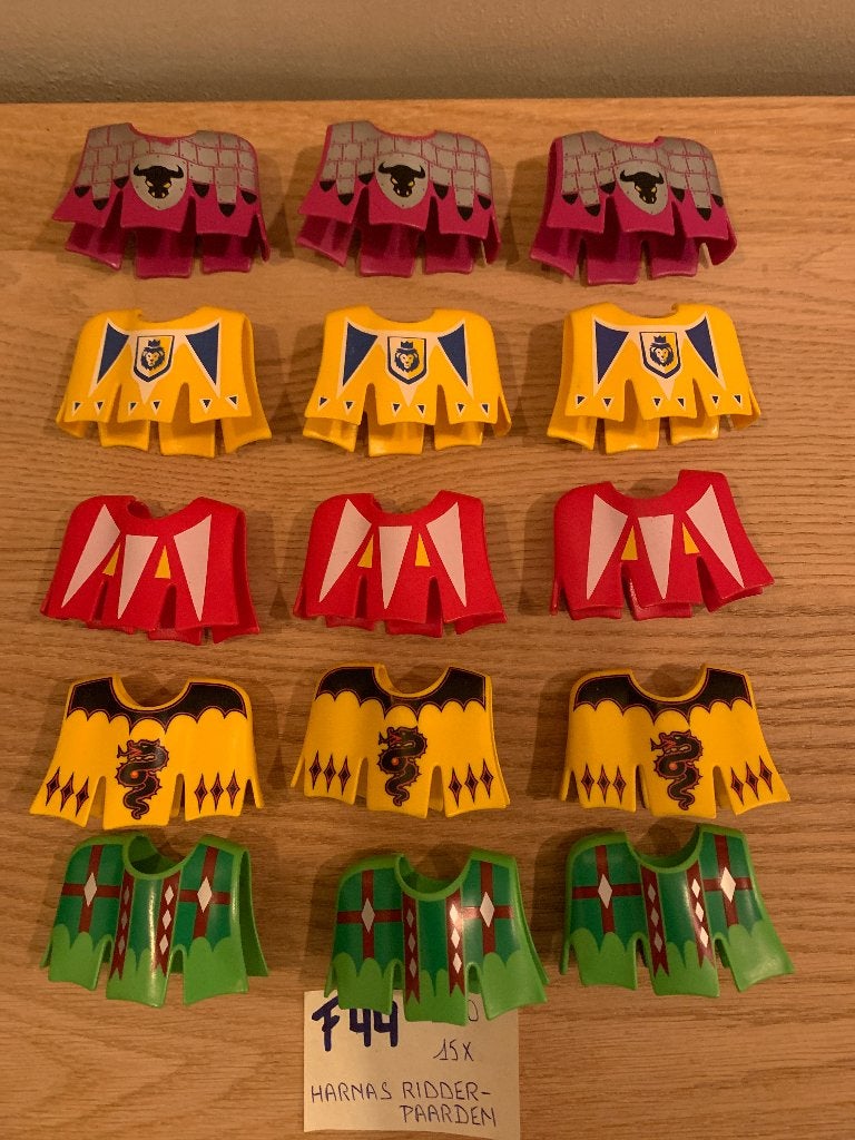 PLAYMOBIL F44: 15 X HARNAS RIDDERPAARD, Losse onderdelen, Nieuw, Ophalen of Verzenden, Knights