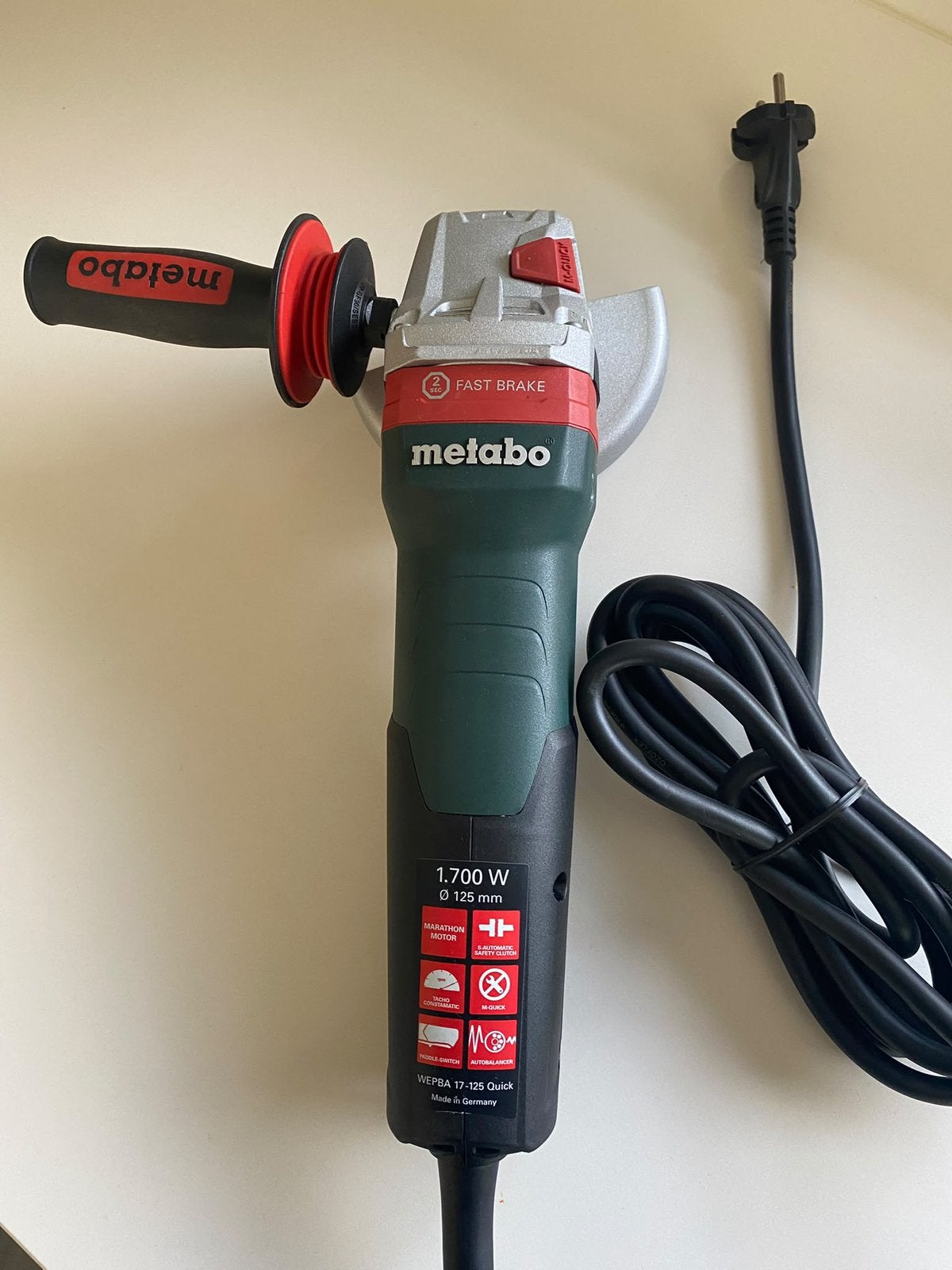 Nieuw! Metabo 125mm 1750W haakse slijper + 50 slijpschijven, Enlèvement, Neuf