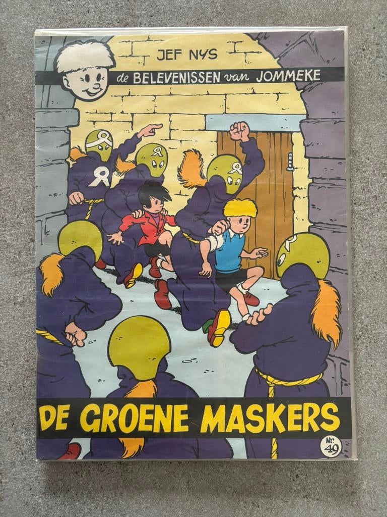 Oude strip Jommeke - De groene maskers, Boeken, Ophalen, Zo goed als nieuw