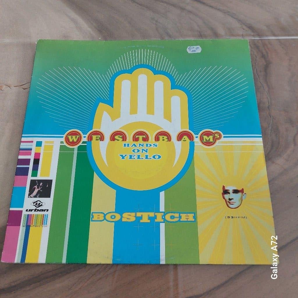 westbam hands on yello bostich 12 inch maxi, CD & DVD, Vinyles | Dance & House, 12 pouces, Enlèvement ou Envoi, Autres types, Utilisé