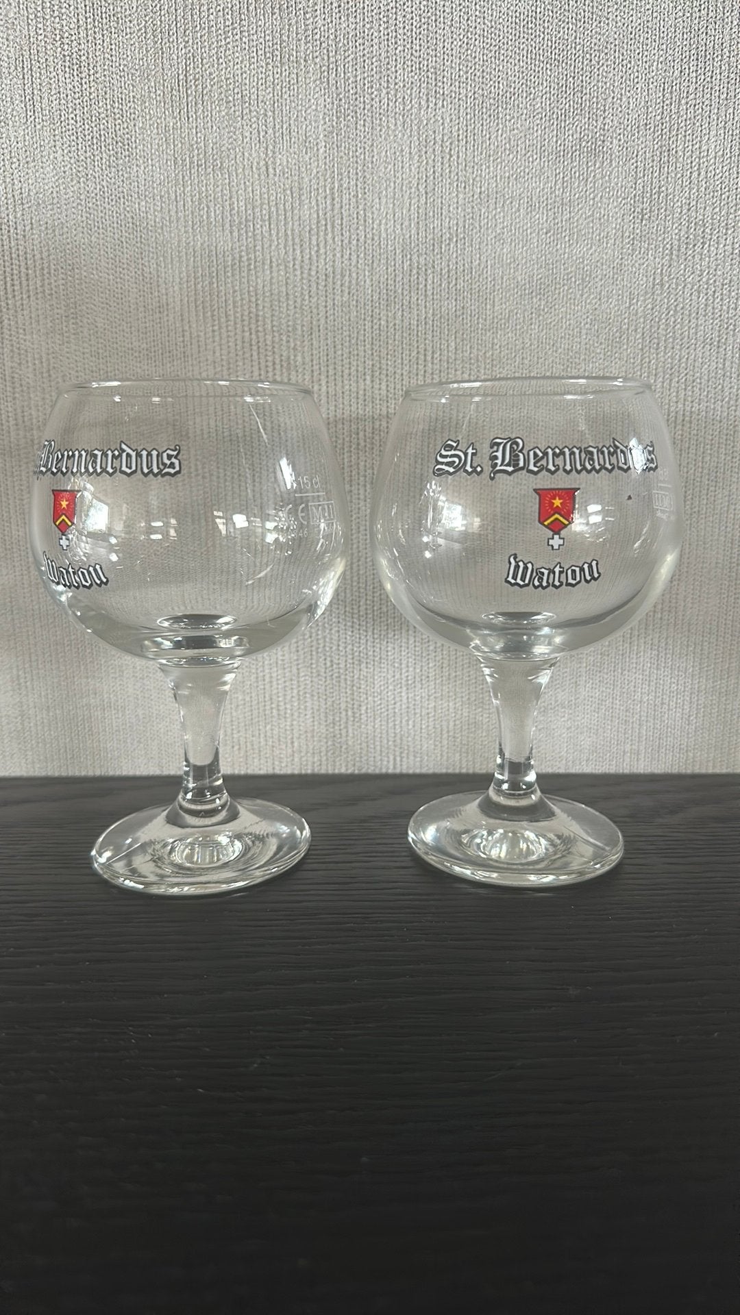 St Bernardus - 2 proefglaasjes - 15cl, Verzamelen, Ophalen of Verzenden, Zo goed als nieuw, Glas of Glazen