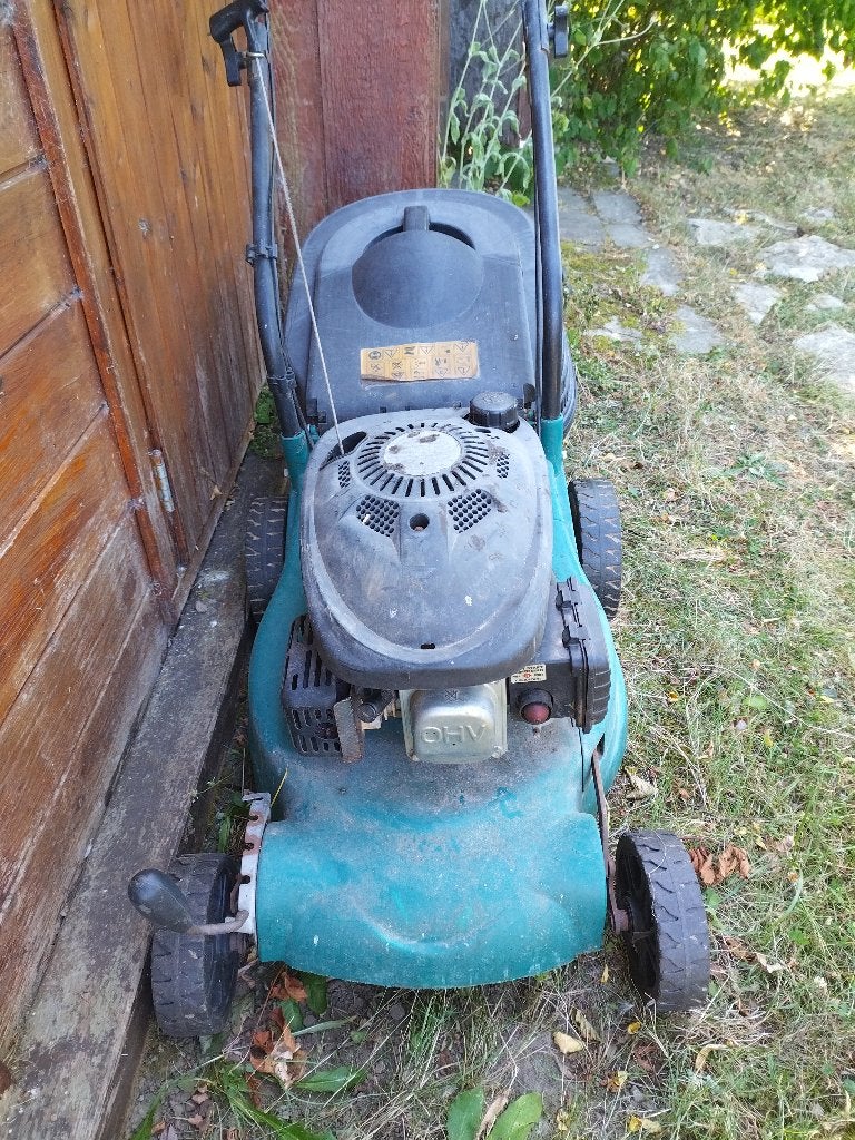 Zelfrijdende thermische grasmaaier, Tuin en Terras, Grasmaaiers, Ophalen, Gebruikt, Opvangbak, Benzine-grasmaaier