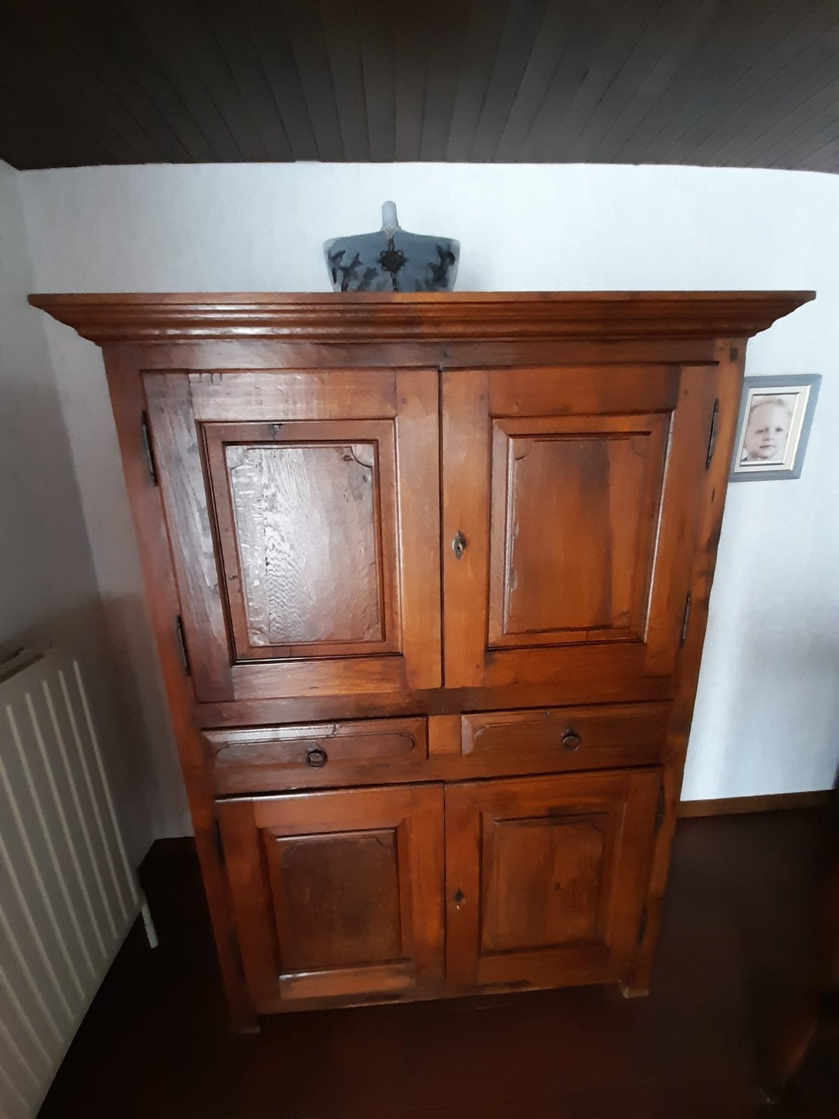Antieke eiken kast, Ophalen
